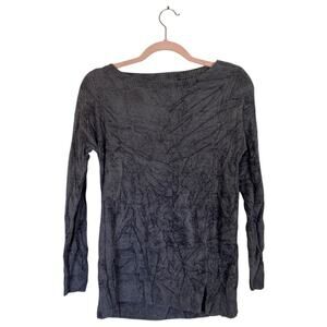 BAREFOOT DREAMS Cozy Chic Ultra Lite Knit Pullover Sweater Grey Size XS Lounge